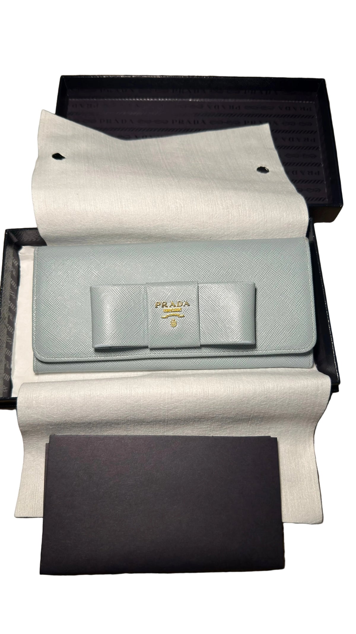 Portefeuille Prada Bow Continental
