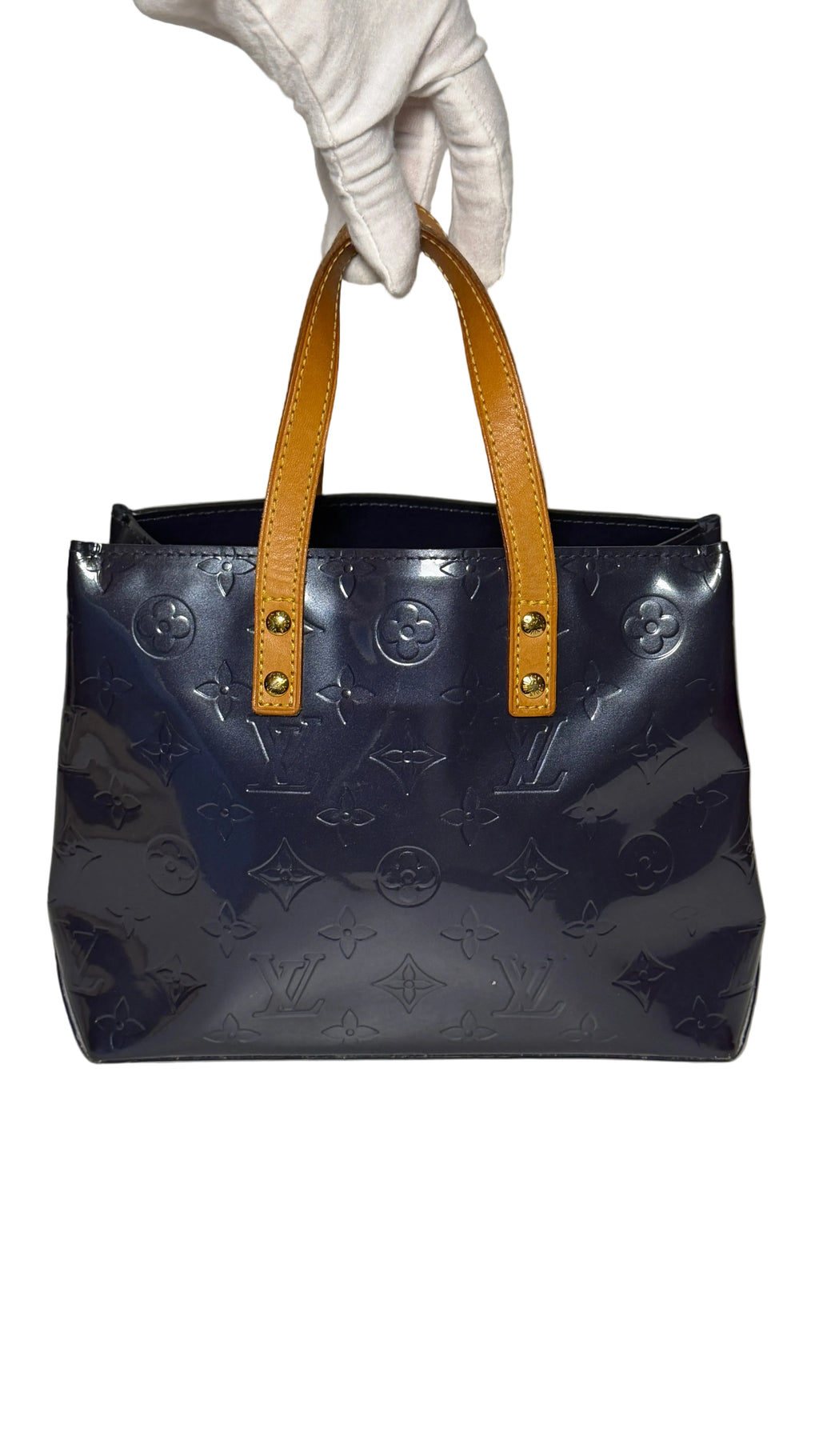 Louis Vuitton Vernis Lead PM Bag blue M91335