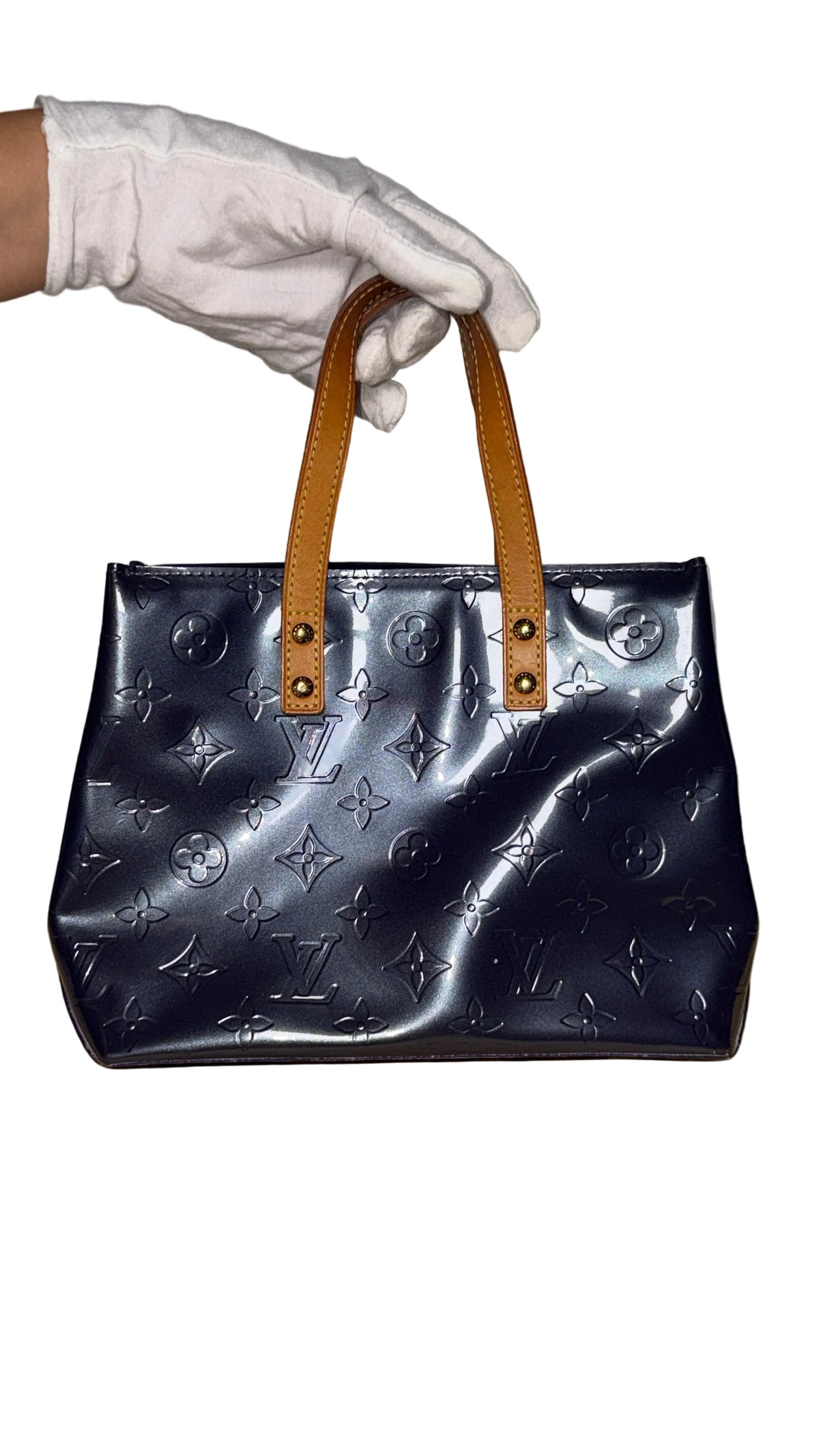 Sac Louis Vuitton Vernis Lead PM bleu M91335