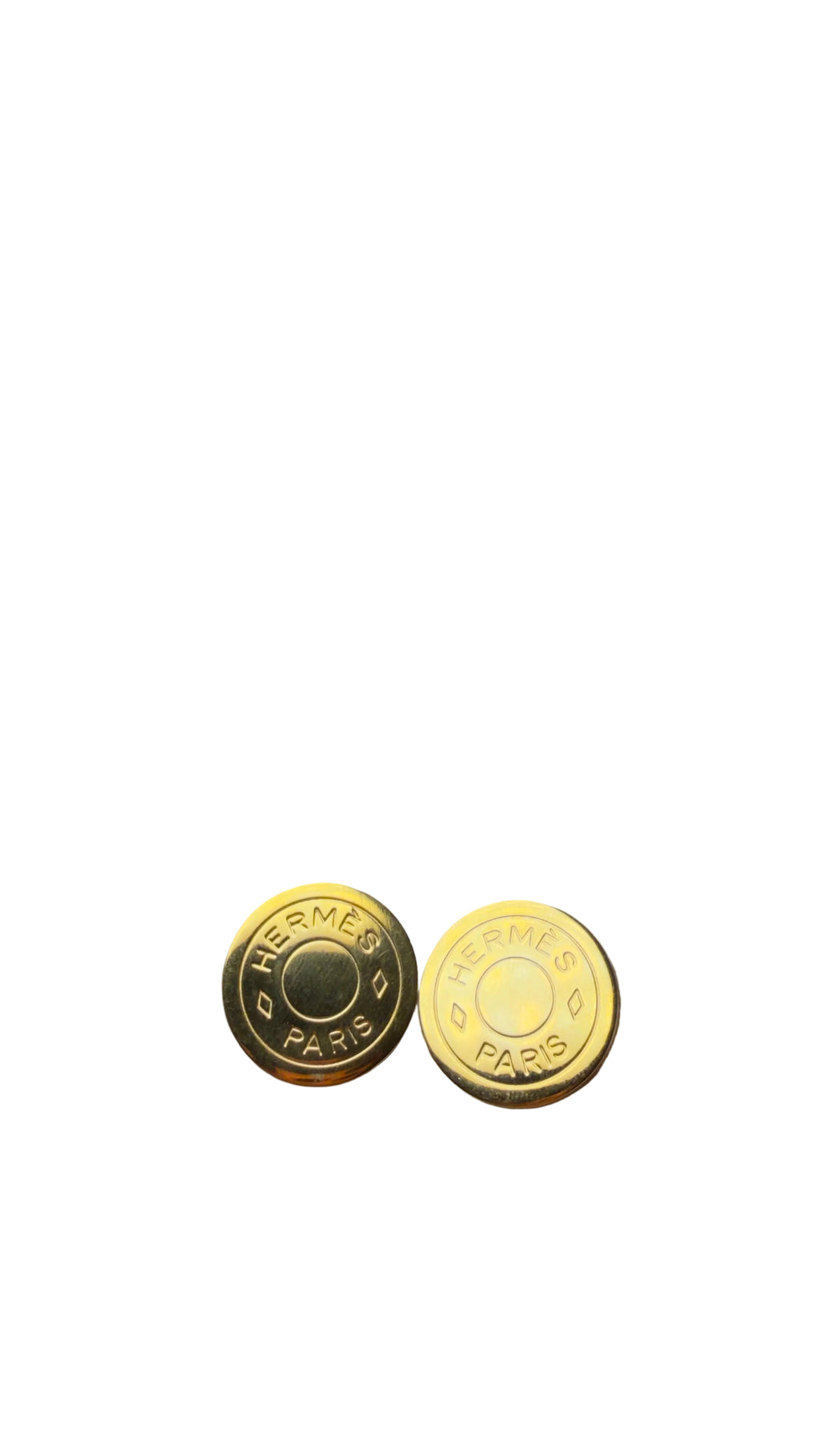 Boucles d'oreilles Hermès Sellier